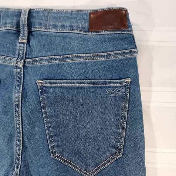 Hollister High-Rise Super Skinny Jeans Women 3R W26 L28 Medium Blue Soft Stretch - Picture 7 of 8